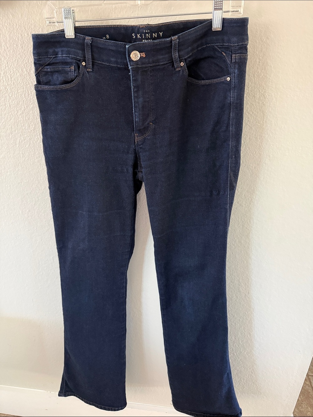 White House Black Market Navy Blue Skinny Jeans
